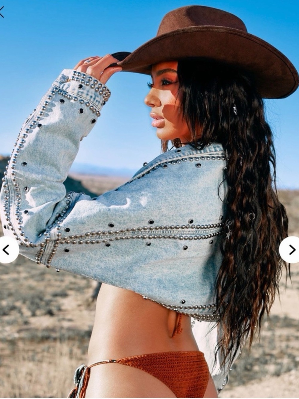 Fashion Nova Cropped Studded Denim Jacket Gray Acid Wash Rhinestone Y2K Moto Wom